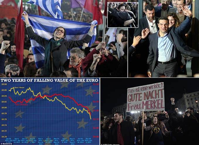 Tsipras Terpilih Pimpin Yunani, Euro Terpuruk terhadap Dolar AS